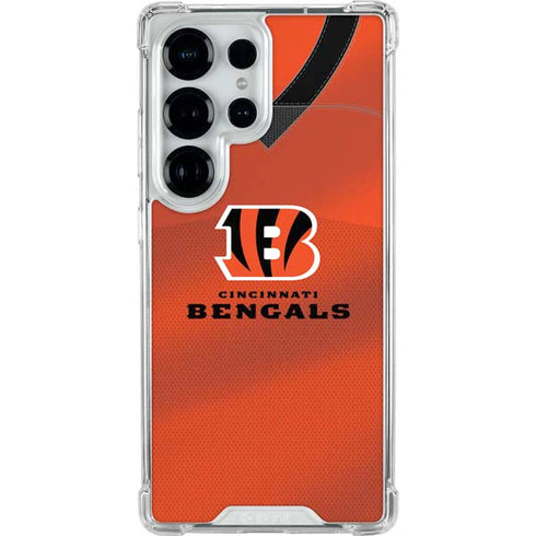 NFL Cincinnati Bengals Team Jersey Galaxy S25 Ultra Clear Case