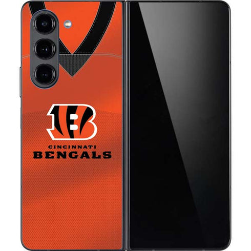 NFL Cincinnati Bengals Team Jersey Galaxy Z Fold5 5G Skin