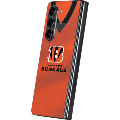 NFL Cincinnati Bengals Team Jersey Galaxy Z Fold5 5G Skin