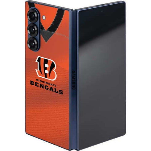 NFL Cincinnati Bengals Team Jersey Galaxy Z Fold6 Skin