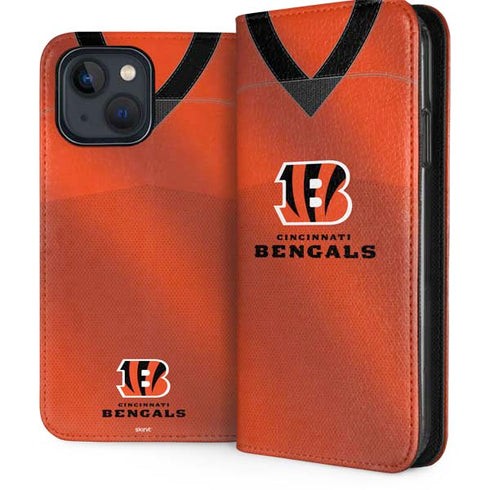 NFL Cincinnati Bengals Team Jersey iPhone 15 Plus Folio Case