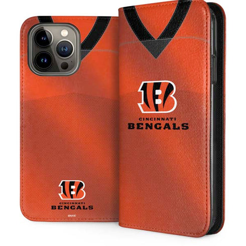 NFL Cincinnati Bengals Team Jersey iPhone 15 Pro Max Folio Case