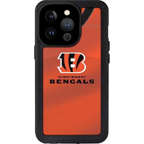 NFL Cincinnati Bengals Team Jersey iPhone 15 Pro Waterproof Case