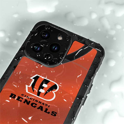 NFL Cincinnati Bengals Team Jersey iPhone 15 Pro Waterproof Case