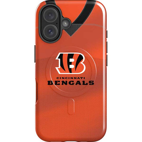 NFL Cincinnati Bengals Team Jersey iPhone 16 Plus Magsafe Impact Case