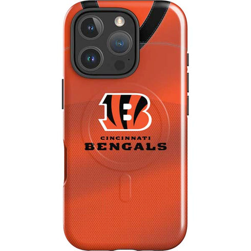 NFL Cincinnati Bengals Team Jersey iPhone 16 Pro Magsafe Impact Case