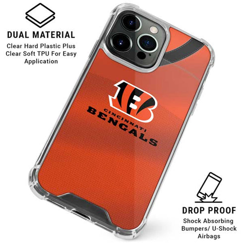 NFL Cincinnati Bengals Team Jersey iPhone 16 Pro Max Clear Case