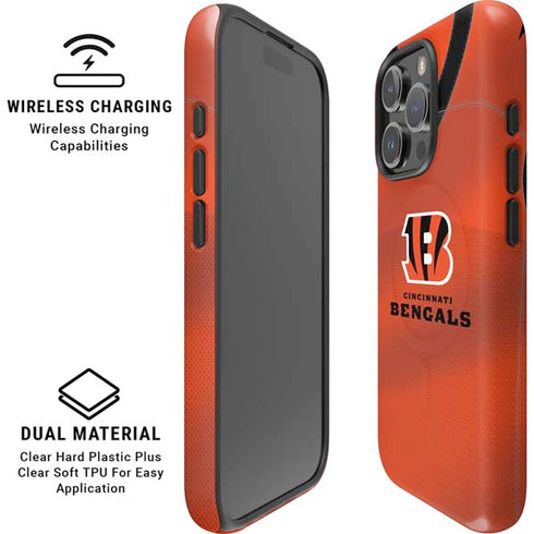 NFL Cincinnati Bengals Team Jersey iPhone 16 Pro Max Magsafe Impact Case