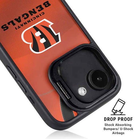 NFL Cincinnati Bengals Team Jersey iPhone 16e Kickstand Case
