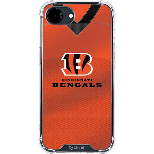 NFL Cincinnati Bengals Team Jersey iPhone 16e Clear Case