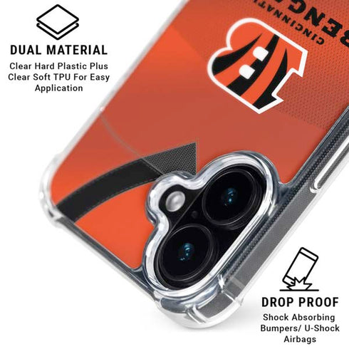 NFL Cincinnati Bengals Team Jersey iPhone 17 MagSafe Case