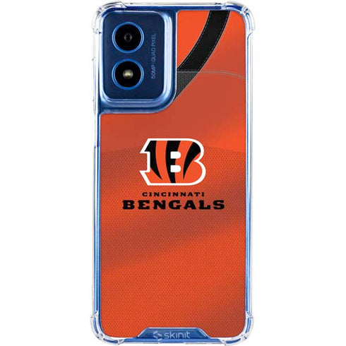 NFL Cincinnati Bengals Team Jersey Moto G 5G (2024) Clear Case
