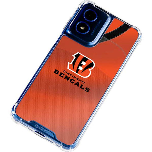 NFL Cincinnati Bengals Team Jersey Moto G 5G (2024) Clear Case