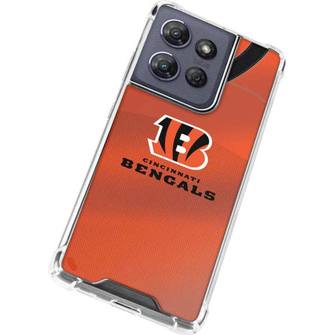 NFL Cincinnati Bengals Team Jersey Moto G Play 5G (2025) Clear Case