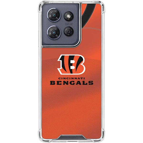 NFL Cincinnati Bengals Team Jersey Moto G Power 5G (2025) Clear Case