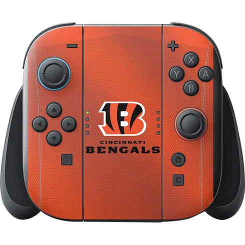 NFL Cincinnati Bengals Team Jersey Nintendo Switch 2 (2025) with Joy-Con Skin