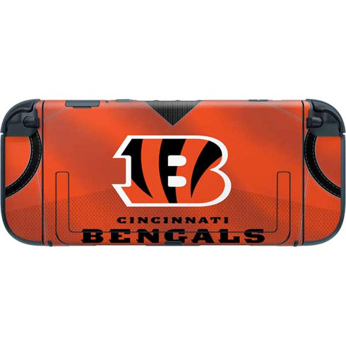 NFL Cincinnati Bengals Team Jersey Nintendo Switch 2 (2025) with Joy-Con Skin