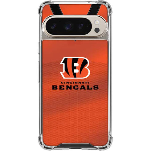 NFL Cincinnati Bengals Team Jersey Pixel 9/9 Pro Clear Case