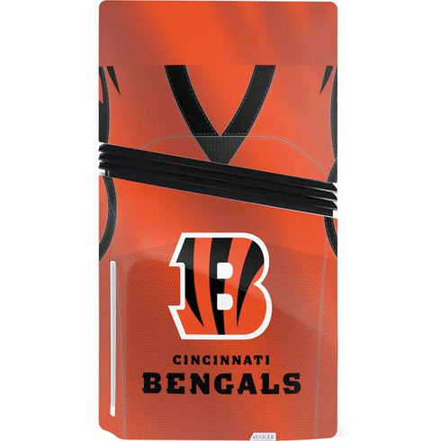 NFL Cincinnati Bengals Team Jersey PS5 Pro Disk Console Skin