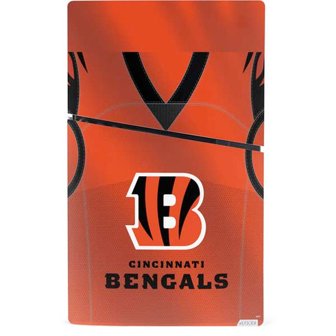 NFL Cincinnati Bengals Team Jersey PS5 Slim Digital Edition Console Skin