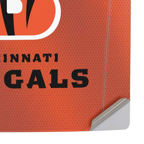 NFL Cincinnati Bengals Team Jersey PS5 Slim Digital Edition Console Skin