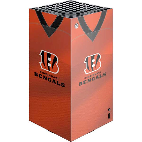 NFL Cincinnati Bengals Team Jersey XBox Series X Digital Edition Console Skin