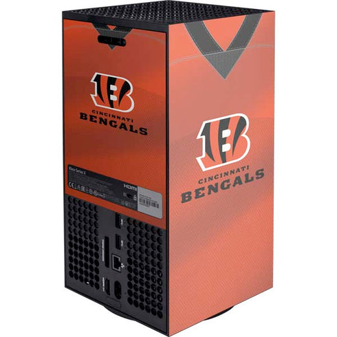 NFL Cincinnati Bengals Team Jersey XBox Series X Digital Edition Console Skin
