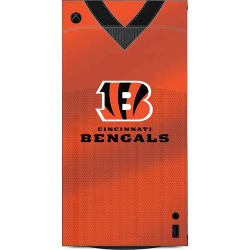 NFL Cincinnati Bengals Team Jersey XBox Series X Digital Edition Console Skin