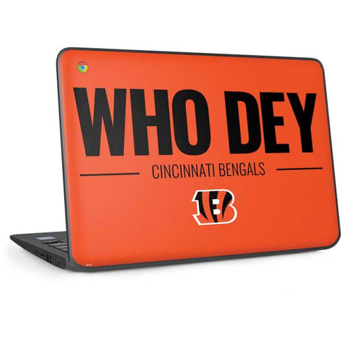 NFL Cincinnati Bengals Team Motto HP Chromebook Skin