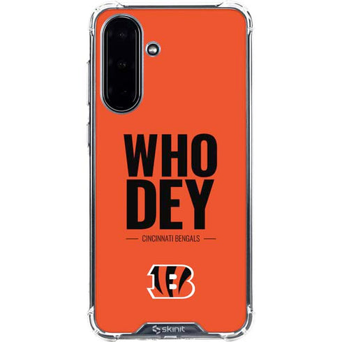 NFL Cincinnati Bengals Team Motto Galaxy A36 5G Clear Case