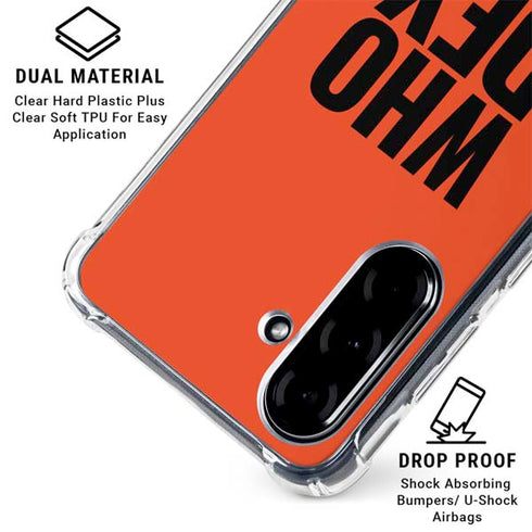 NFL Cincinnati Bengals Team Motto Galaxy A36 5G Clear Case