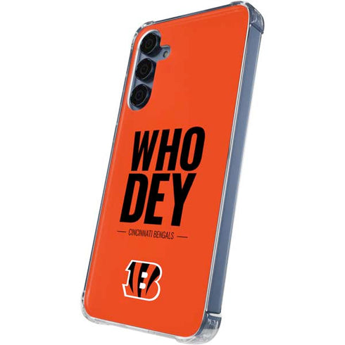 NFL Cincinnati Bengals Team Motto Galaxy A55 5G Clear Case
