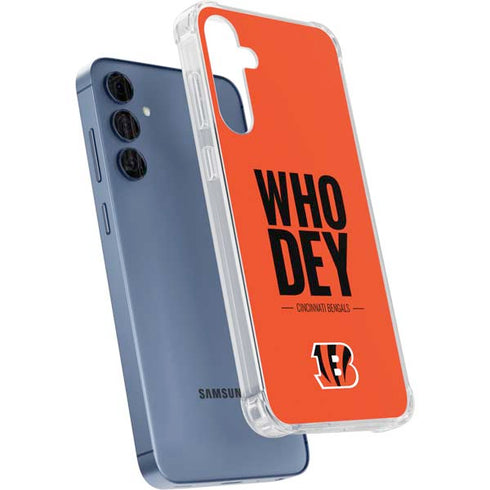 NFL Cincinnati Bengals Team Motto Galaxy A55 5G Clear Case