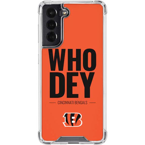 NFL Cincinnati Bengals Team Motto Galaxy S22 Clear Case