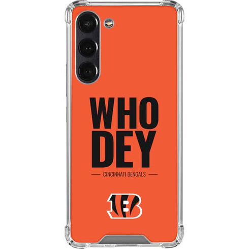 NFL Cincinnati Bengals Team Motto Galaxy S24 FE Clear Case