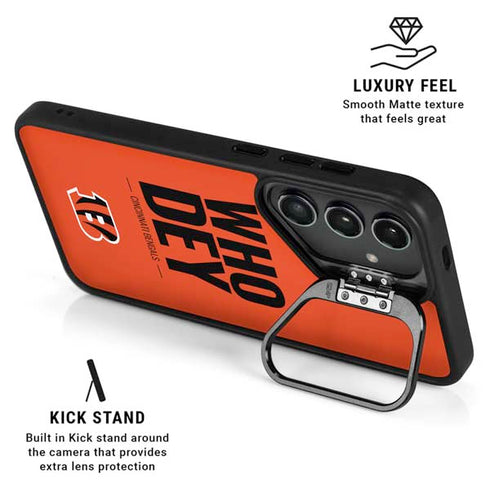 NFL Cincinnati Bengals Team Motto Galaxy S25 Plus Kickstand Case