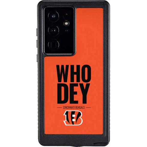 NFL Cincinnati Bengals Team Motto Galaxy S24 Ultra Waterproof Case