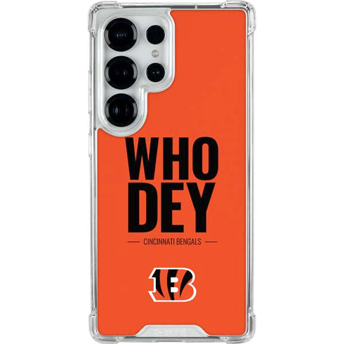 NFL Cincinnati Bengals Team Motto Galaxy S25 Ultra Clear Case