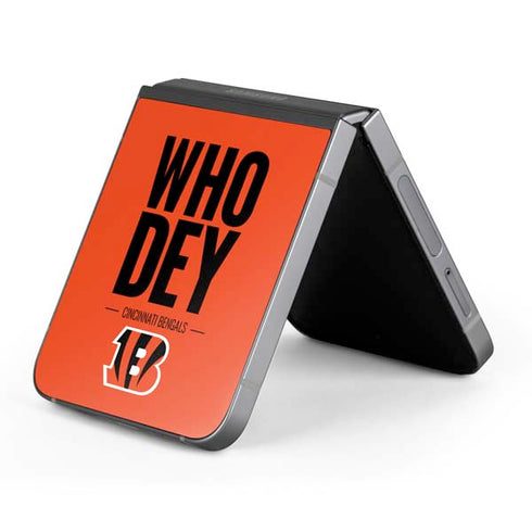 NFL Cincinnati Bengals Team Motto Galaxy Z Flip6 Skin