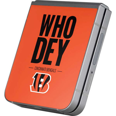 NFL Cincinnati Bengals Team Motto Galaxy Z Flip6 Skin