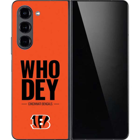 NFL Cincinnati Bengals Team Motto Galaxy Z Fold5 5G Skin