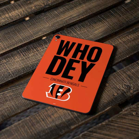 NFL Cincinnati Bengals Team Motto Apple iPad Pro Skin