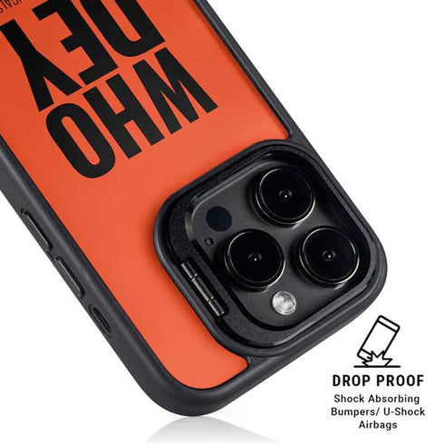 NFL Cincinnati Bengals Team Motto iPhone 15 Pro Max Kickstand Case