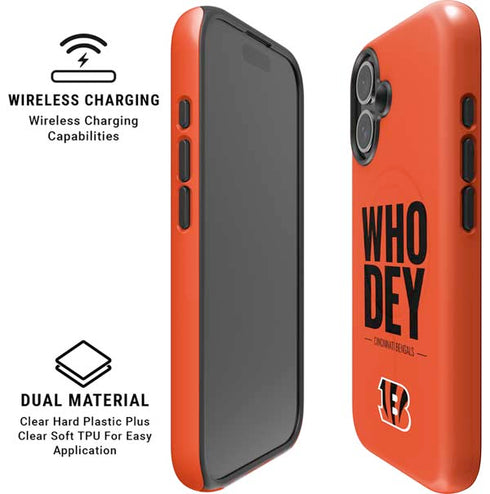 NFL Cincinnati Bengals Team Motto iPhone 16 Magsafe Impact Case