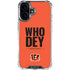 NFL Cincinnati Bengals Team Motto iPhone 16 Plus Clear Case