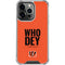 NFL Cincinnati Bengals Team Motto iPhone 16 Pro Clear Case