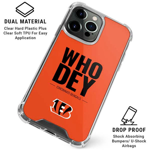NFL Cincinnati Bengals Team Motto iPhone 16 Pro Clear Case