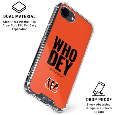 NFL Cincinnati Bengals Team Motto iPhone 16e Clear Case
