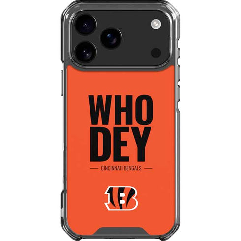 NFL Cincinnati Bengals Team Motto iPhone 18 Pro Max Clear Case
