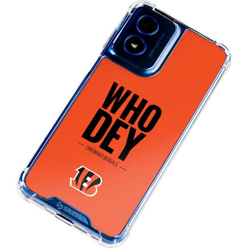 NFL Cincinnati Bengals Team Motto Moto G 5G (2024) Clear Case